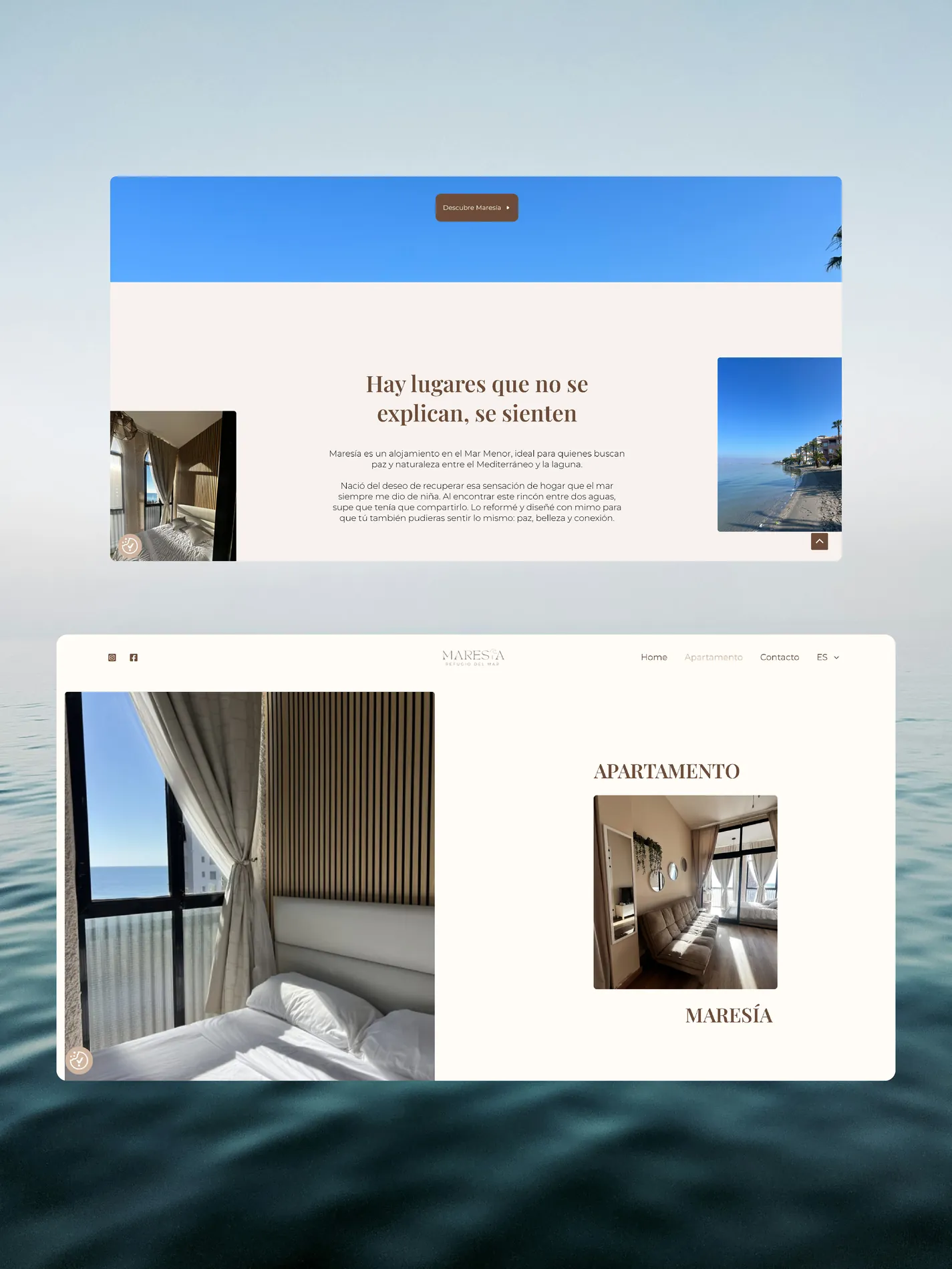 Maresía — Diseño web, Simbiosi Studio